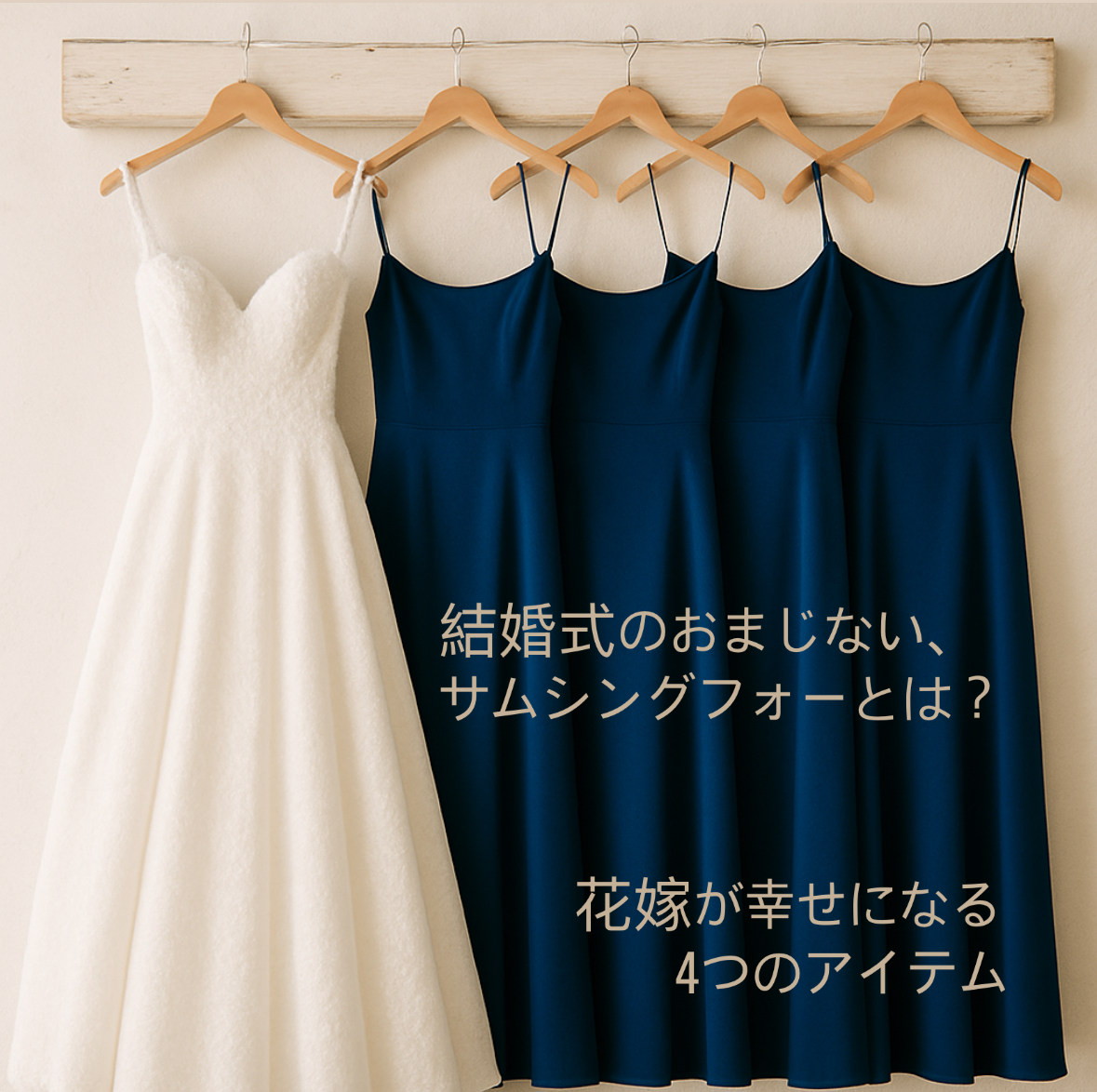 結婚式のおまじない、サムシングフォーとは？花嫁を幸せにする４つのアイテム